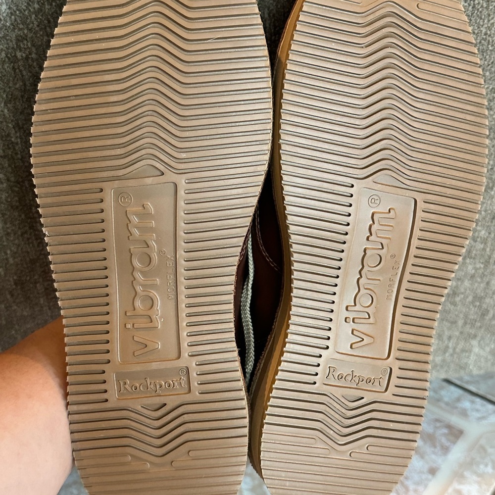 NWOT Rockport Brown and Cream Leather 9000 Prowalkers - Picture 11 of 15